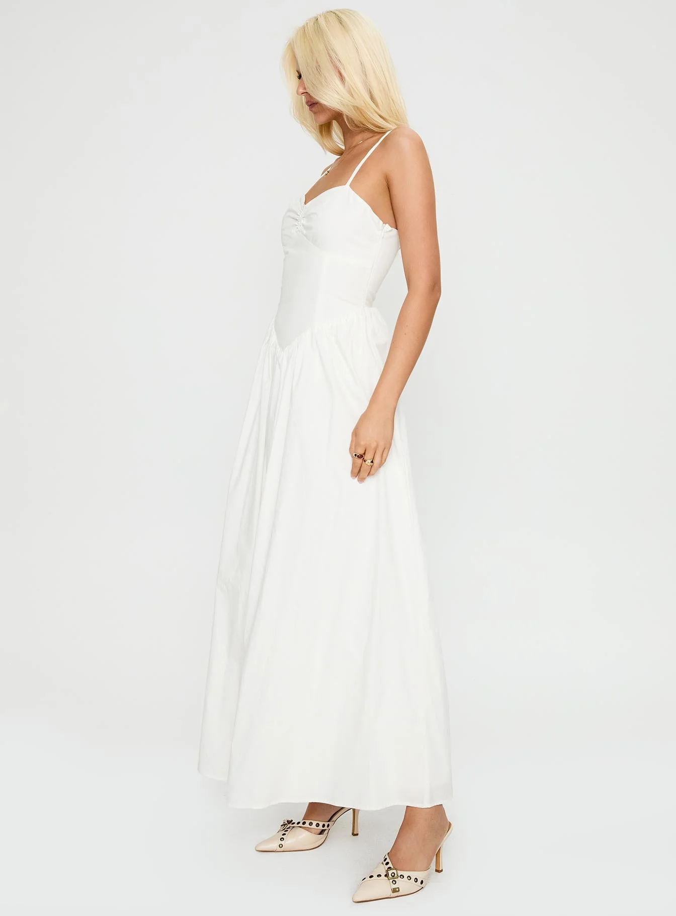 Ceremonious Maxi Dress White - Image 4