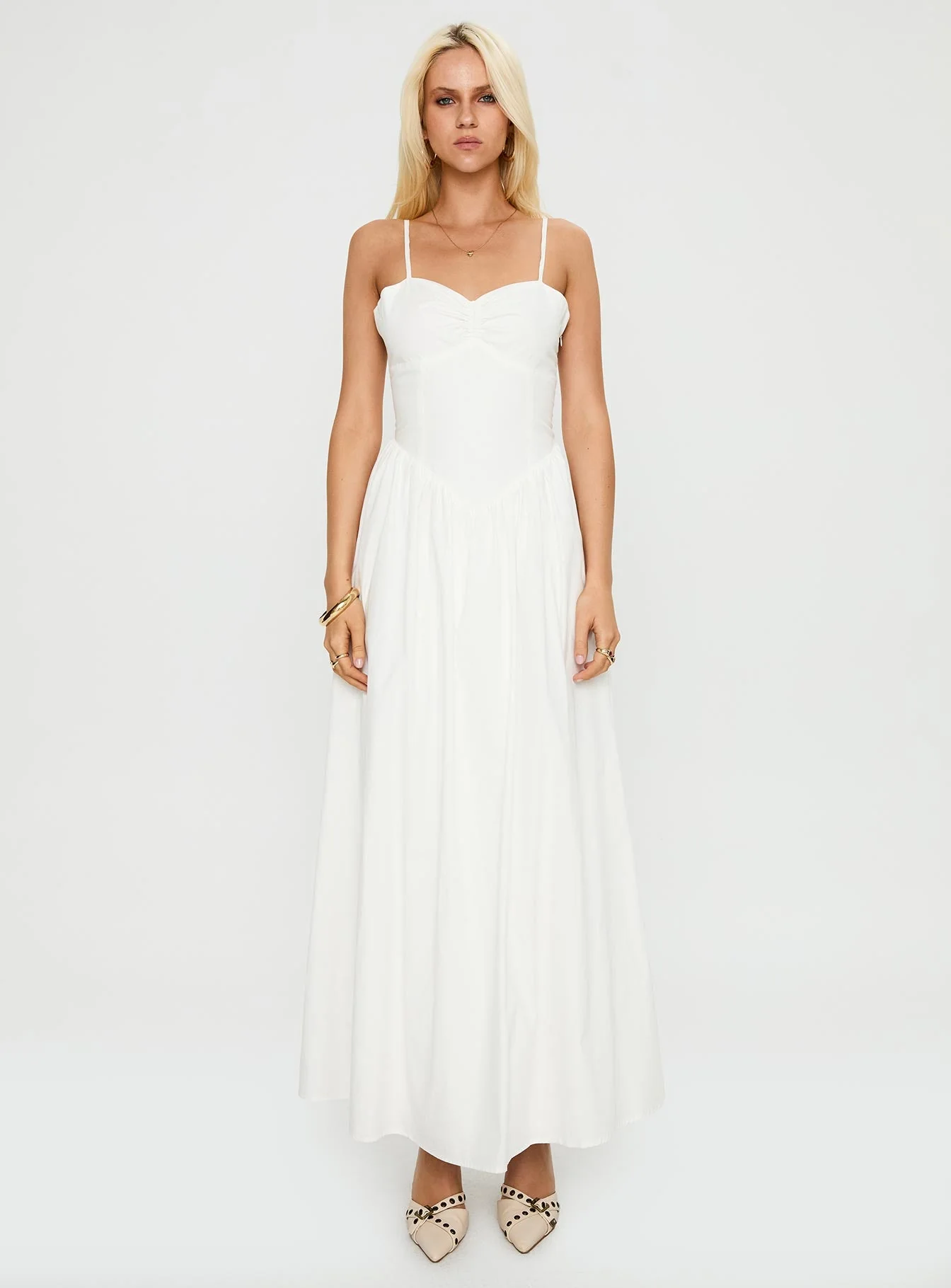 Ceremonious Maxi Dress White - Image 7