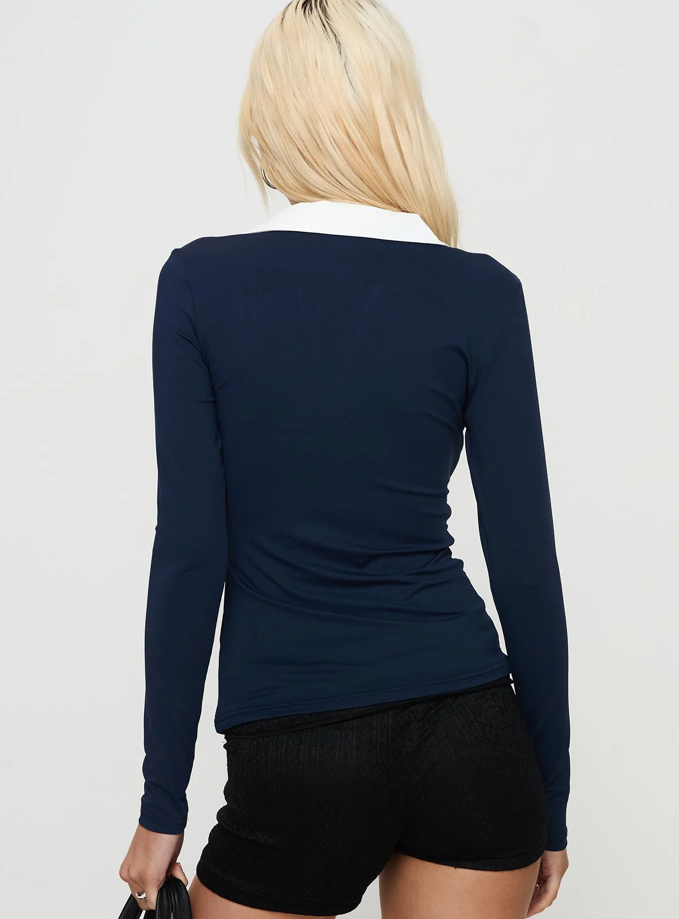 Challenger Long Sleeve Top Navy - Image 4
