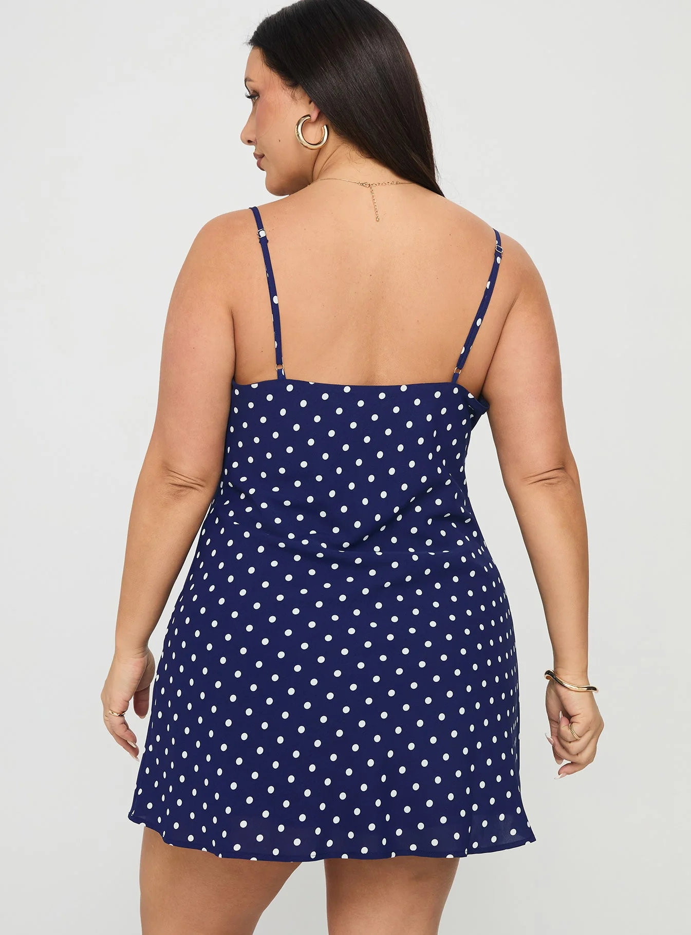 Chara Mini Dress Navy Curve - Image 5