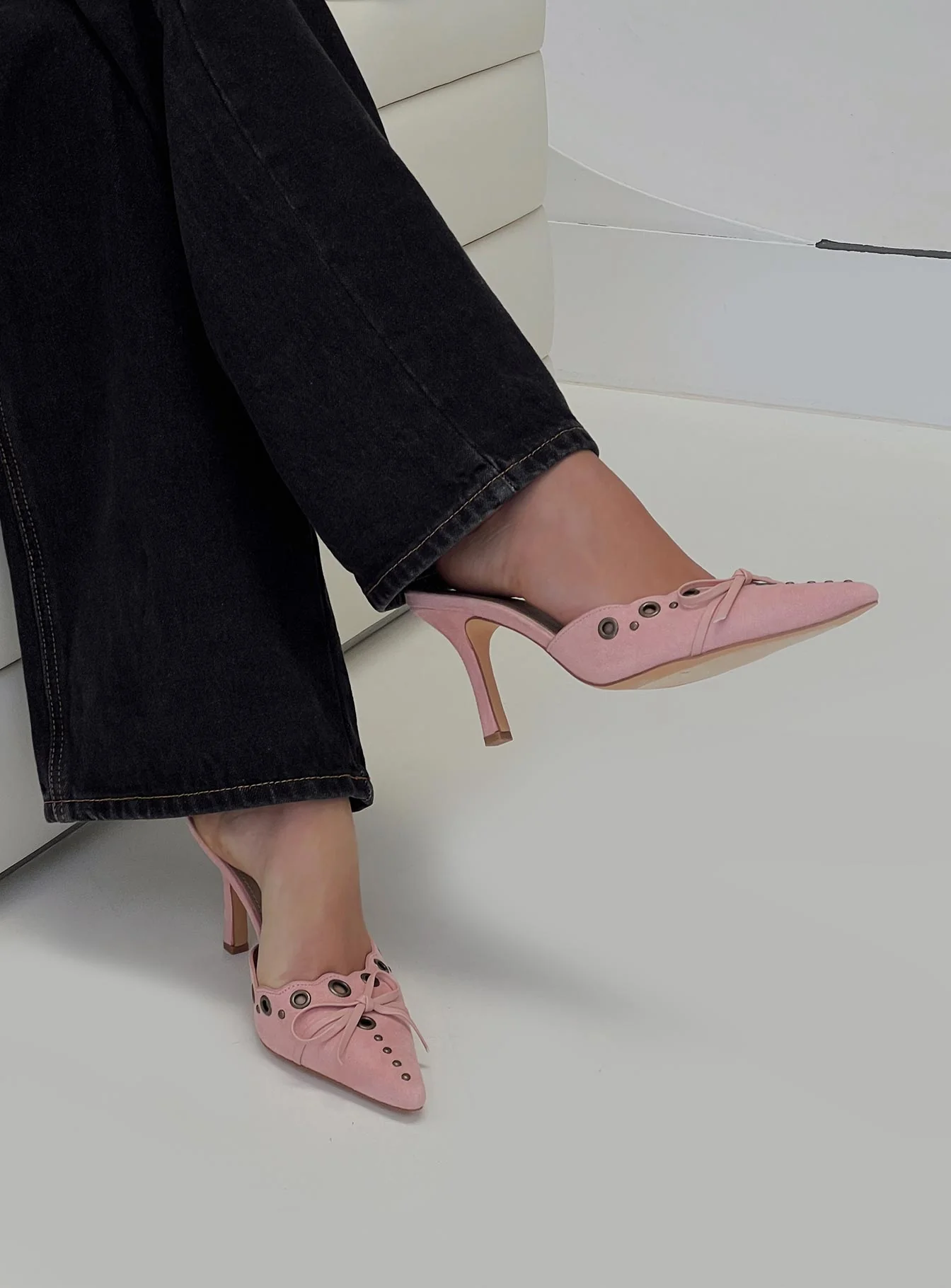 Charisma Pointed Toe Heels Dusty Pink - Image 7