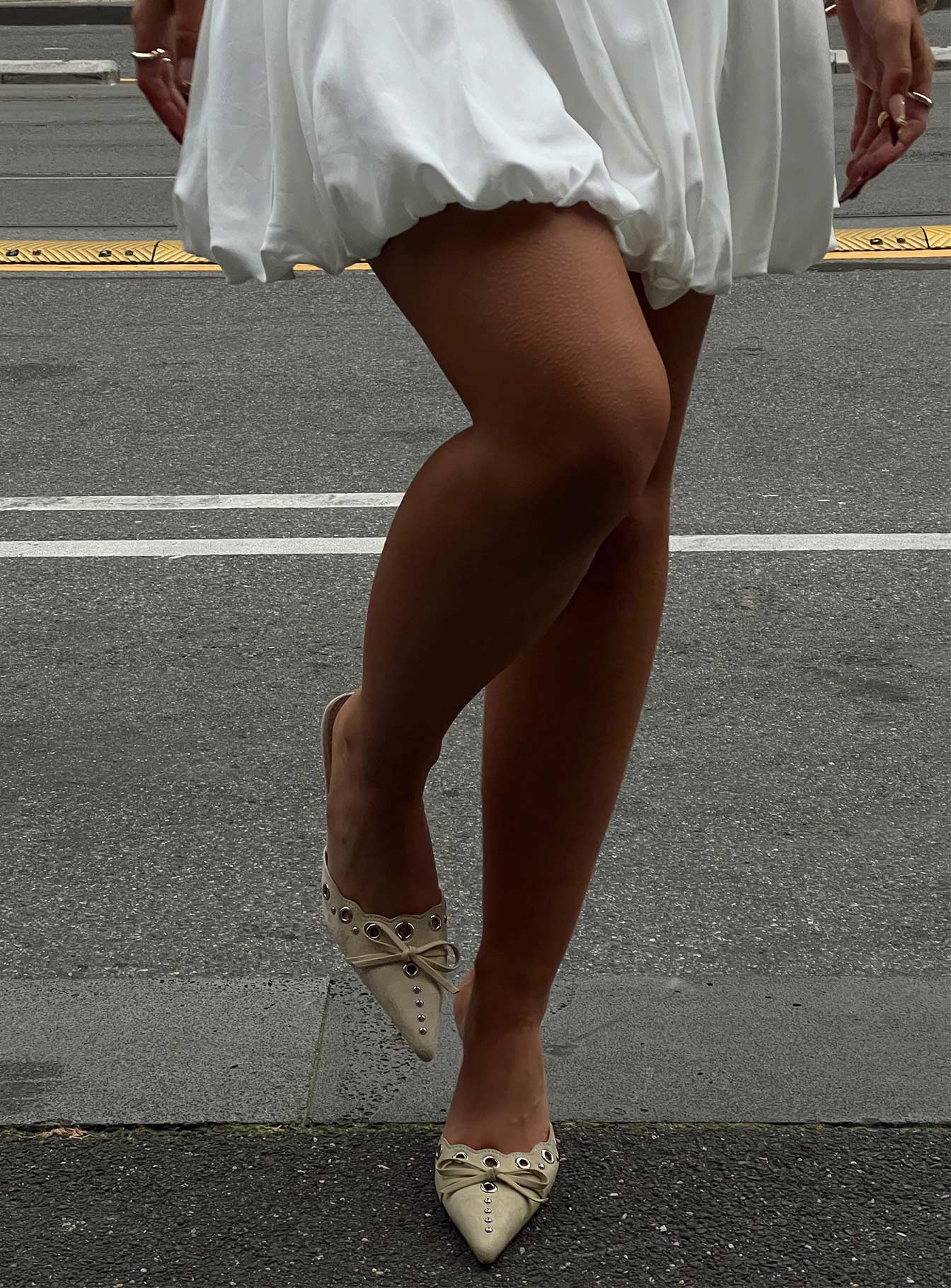 Charisma Pointed Toe Heels Taupe - Image 7
