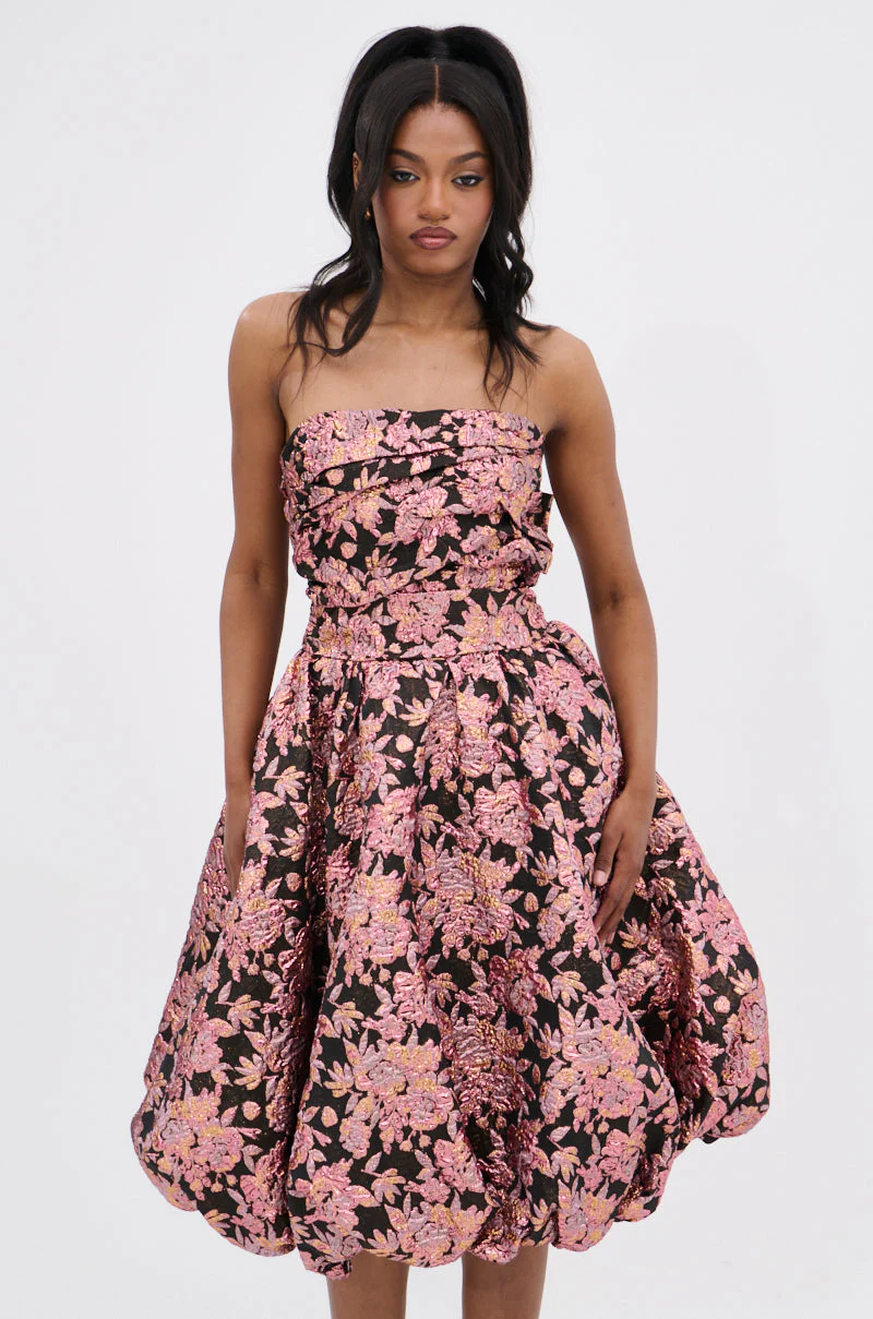 CHARLOTTE BROCADE MIDI DRESS - Image 2