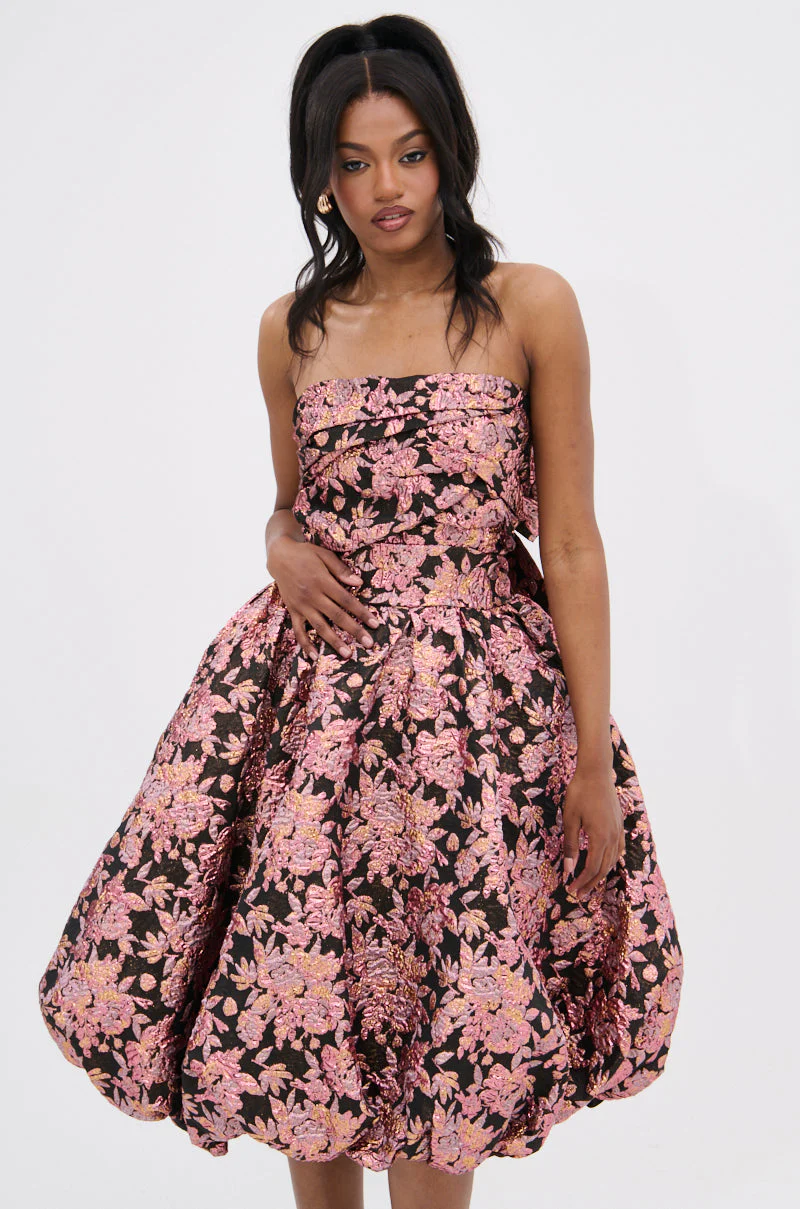 CHARLOTTE BROCADE MIDI DRESS - Image 3