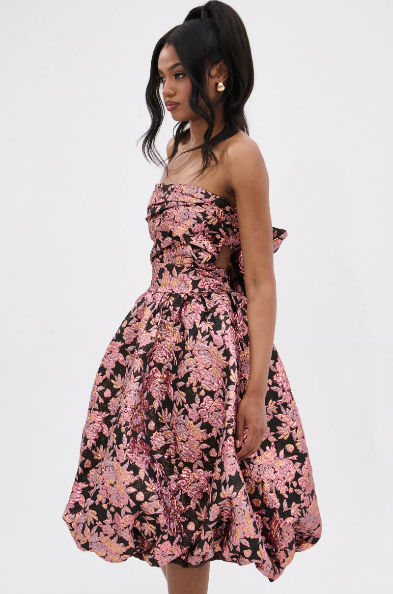 CHARLOTTE BROCADE MIDI DRESS - Image 4