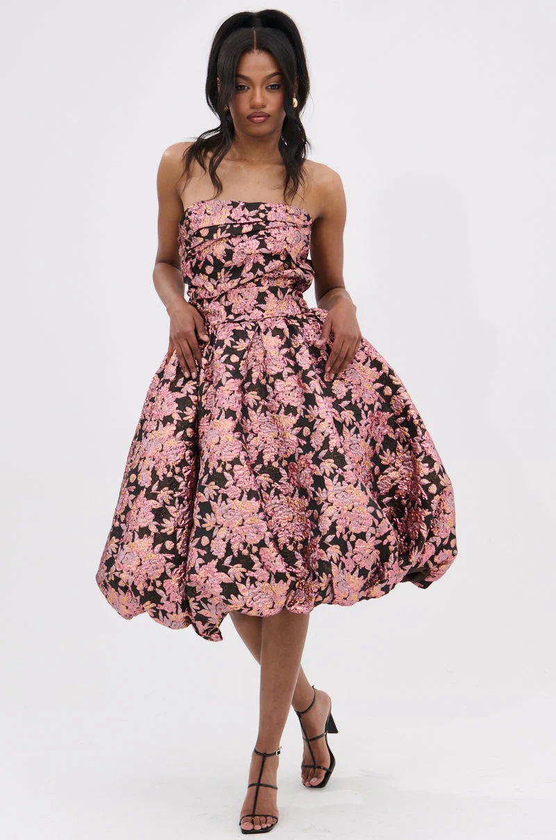 CHARLOTTE BROCADE MIDI DRESS - Image 6