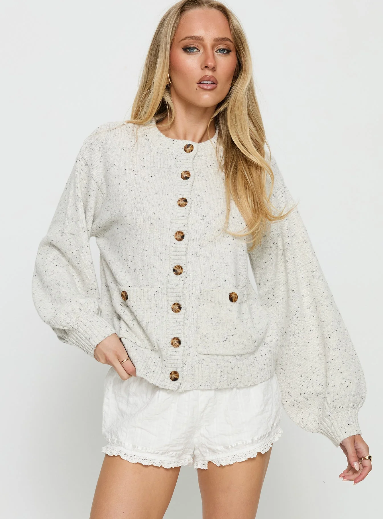 Dorah Boxy Cardigan Grey - Image 2