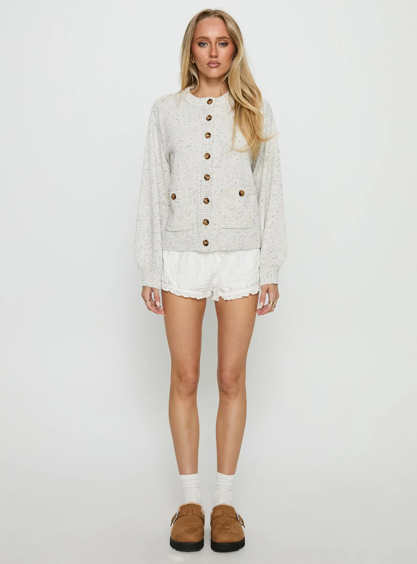 Dorah Boxy Cardigan Grey - Image 7