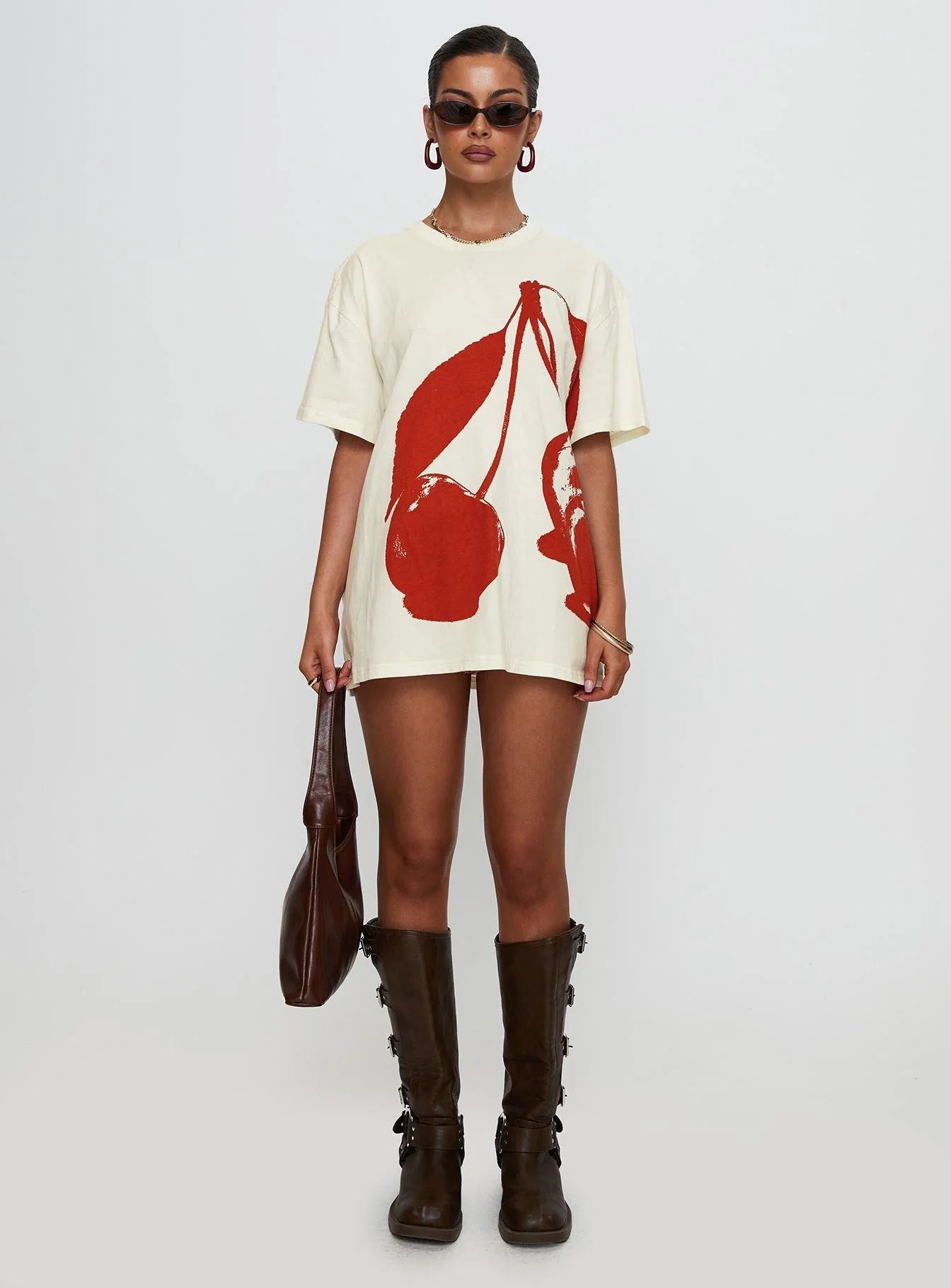 Cherrie Amore Oversized Tee White - Image 7