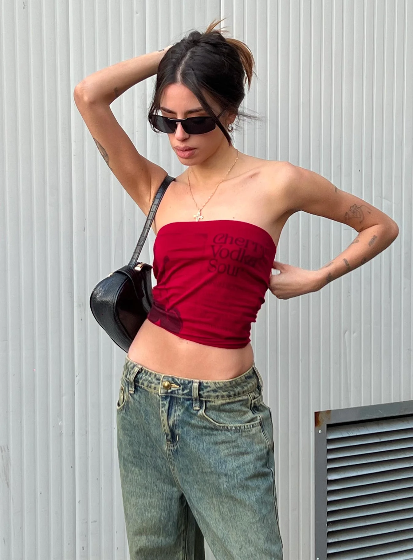Cherry Sip Tube Top Red - Image 2
