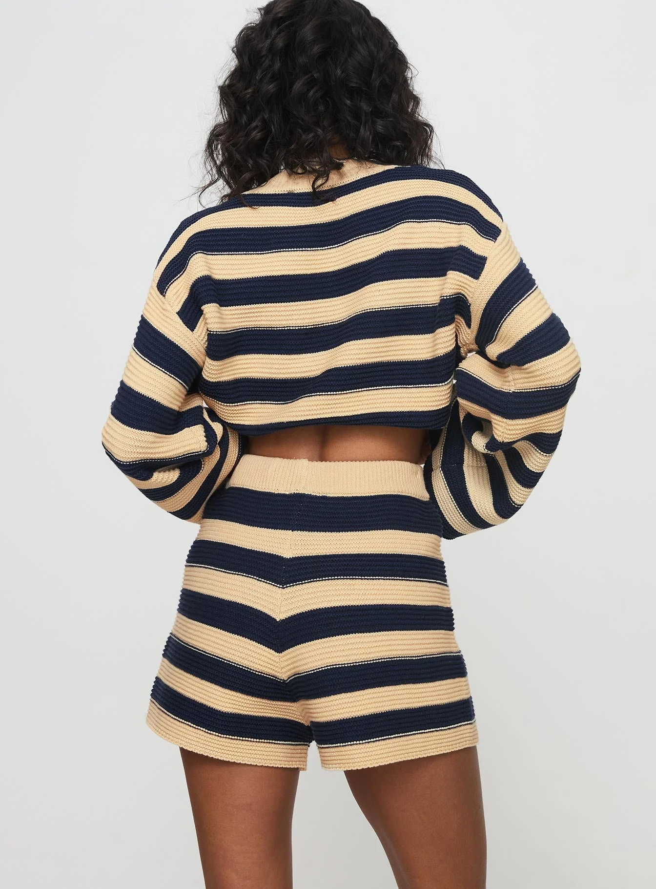Cheyenne Set Navy / Cream Stripe - Image 8
