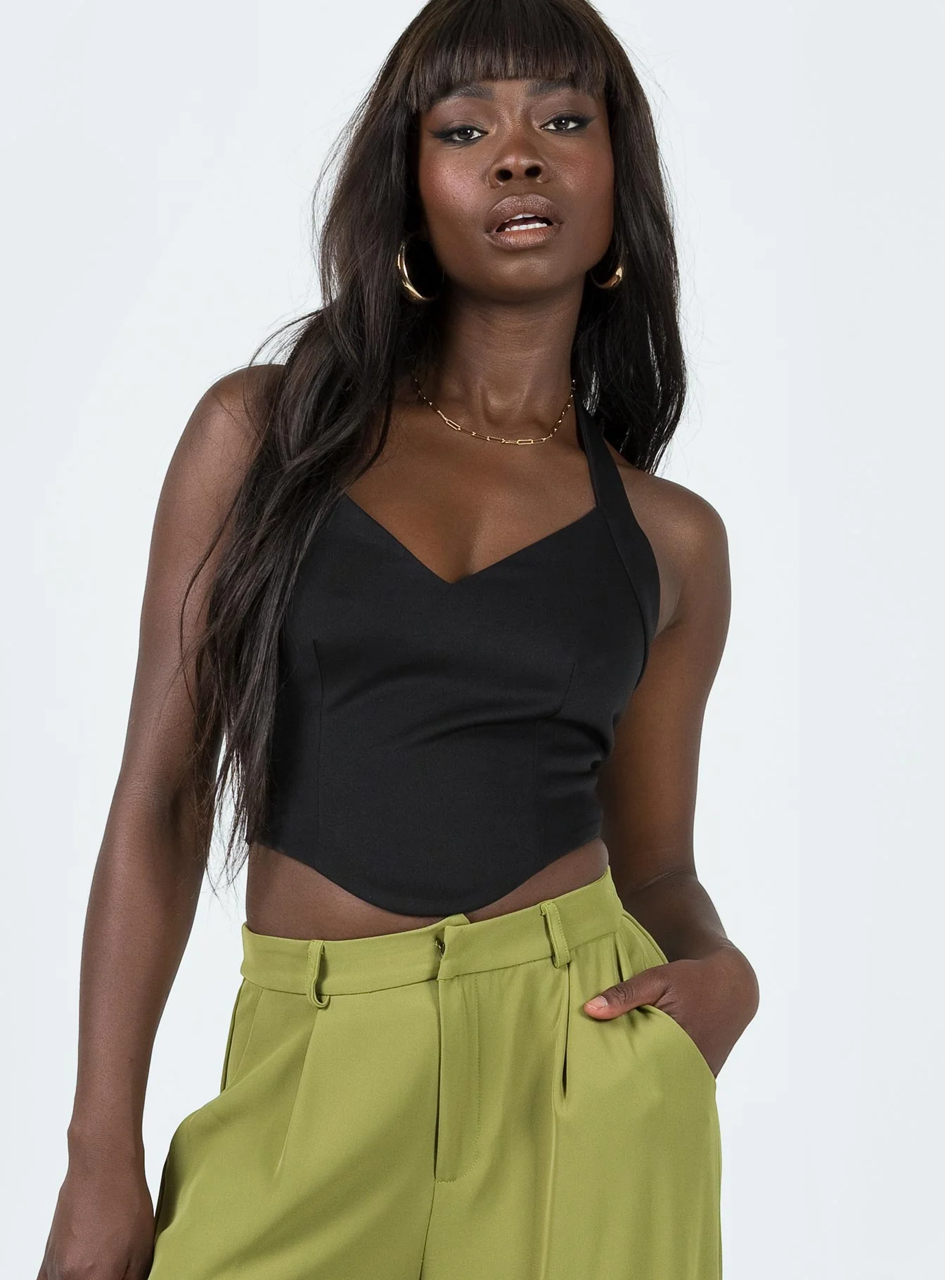 Cinto Halter Top Black - Image 2