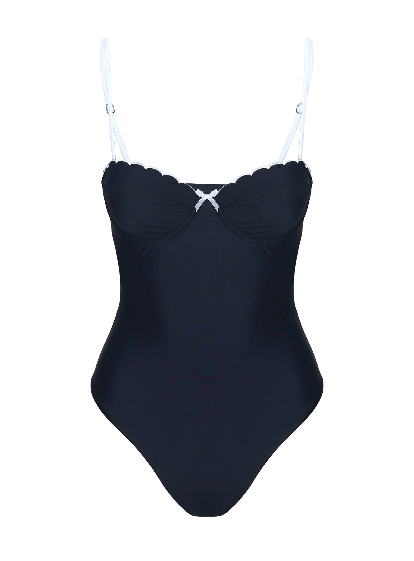 Claryssa Scallop One Piece Black - Image 5