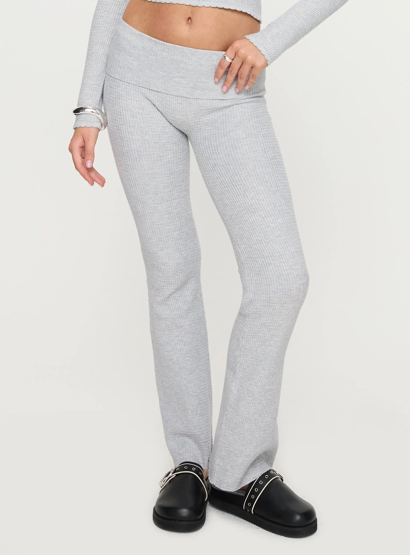 Closed Eyes Flared Pant Grey - Image 2
