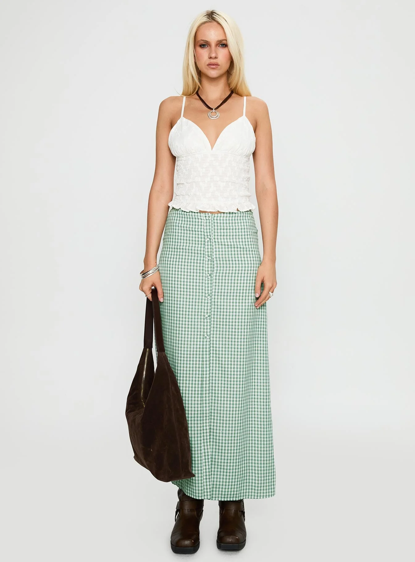 Clued In Frill Detail Top White - Image 7