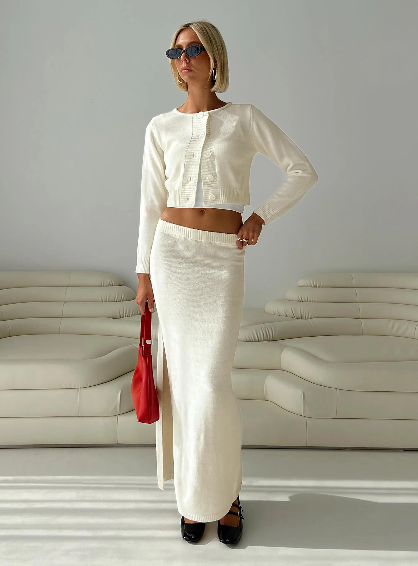 Collase Knit Sweater Cream - Image 11