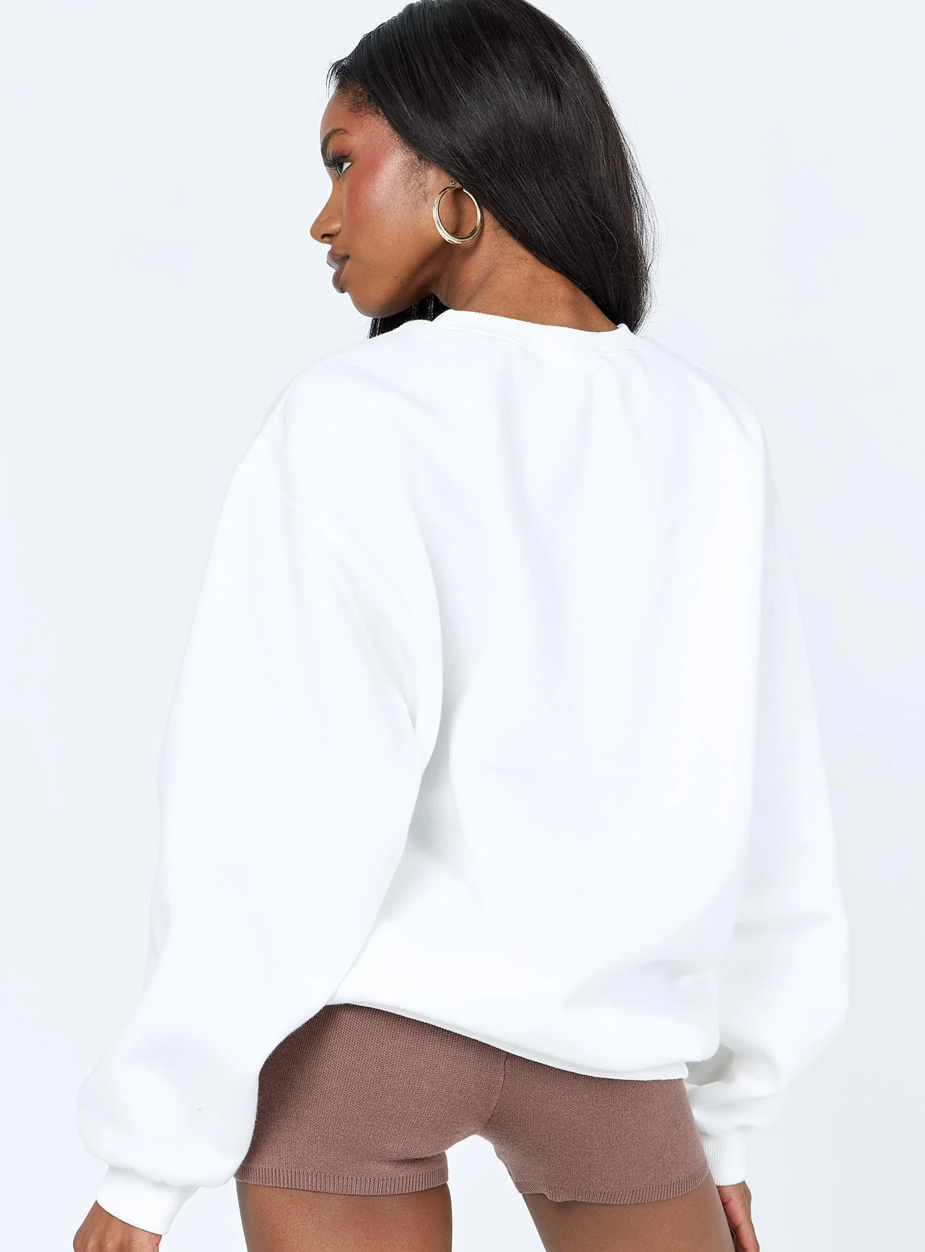 Colorado Oversized Crewneck Sweatshirt White - Image 5