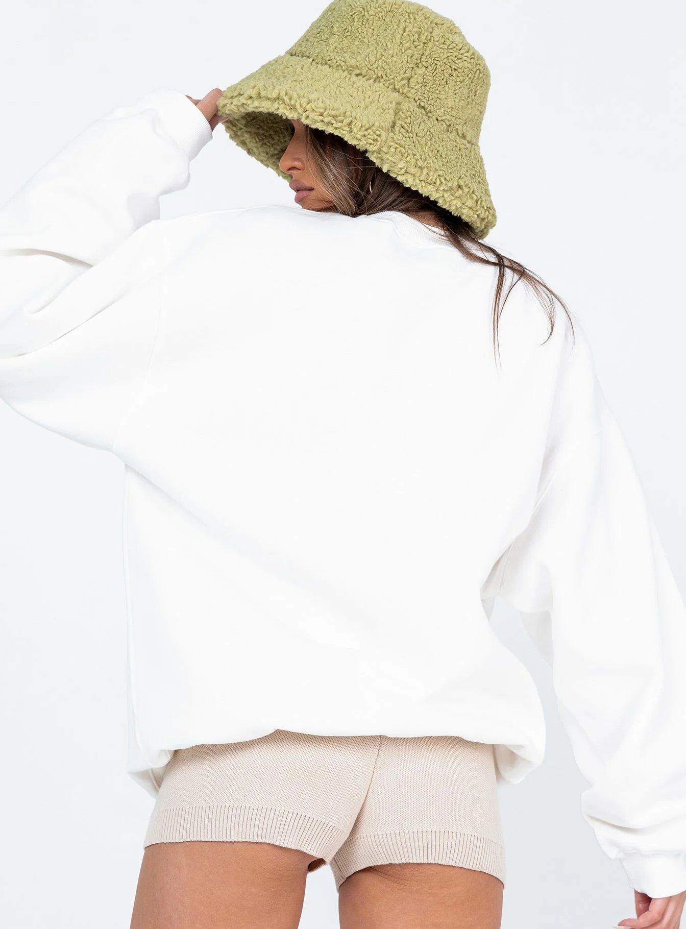 Colorado Oversized Crewneck Sweatshirt White - Image 9