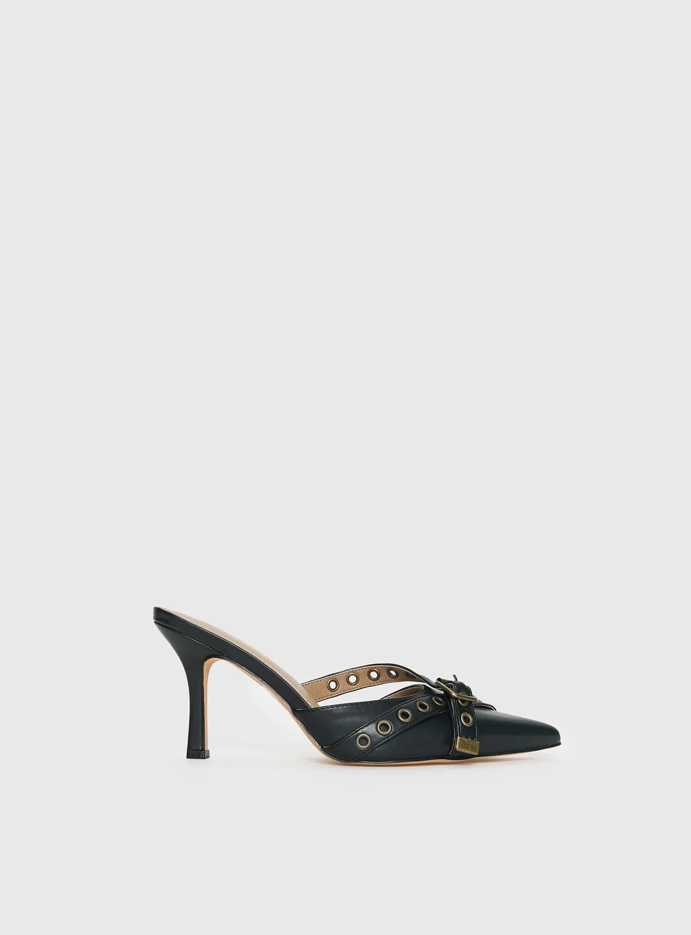 Compelling Pointed Toe Heels Black - Image 2