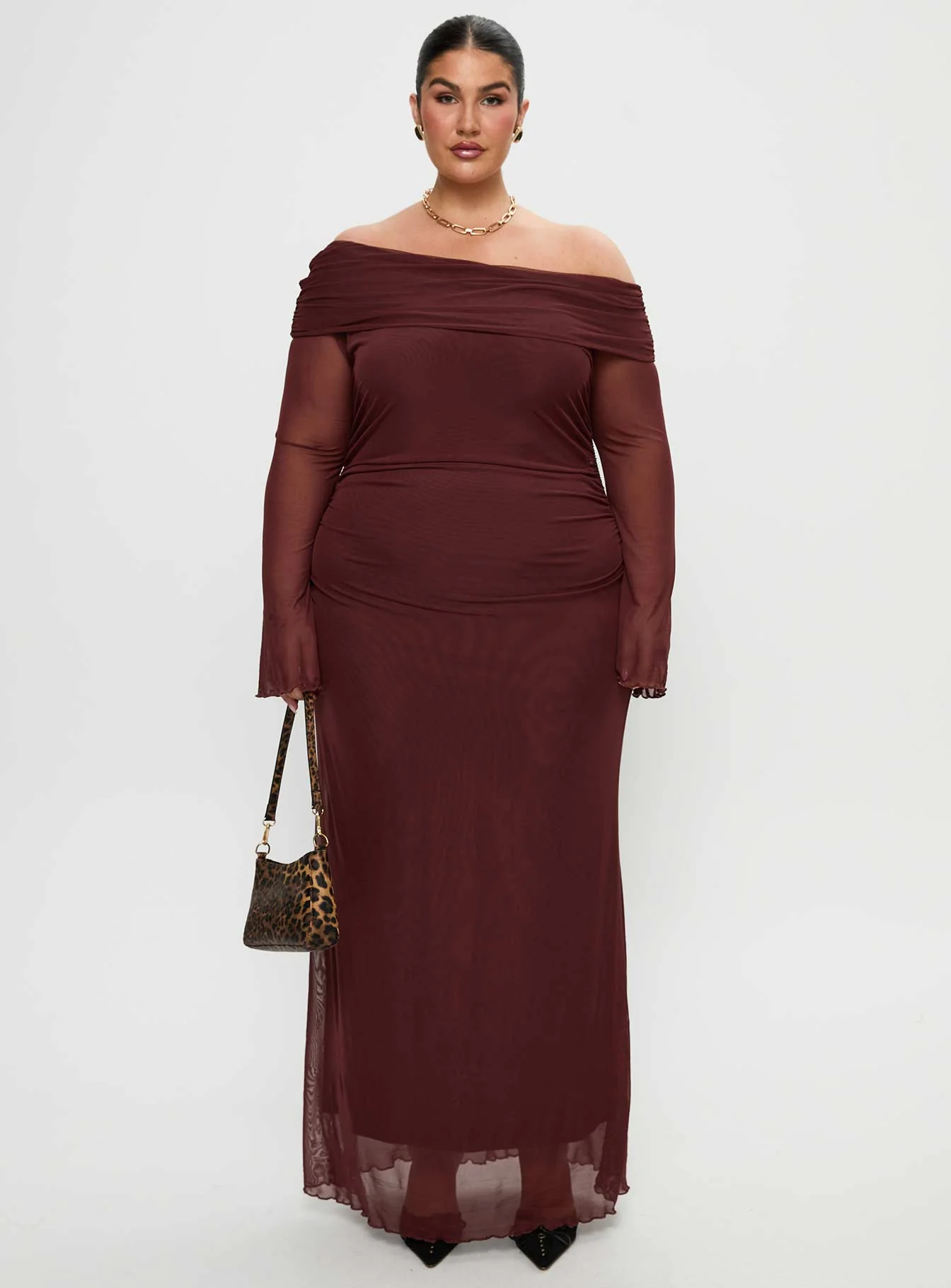 Consideration Maxi Dress Chocolate Curve - Image 7