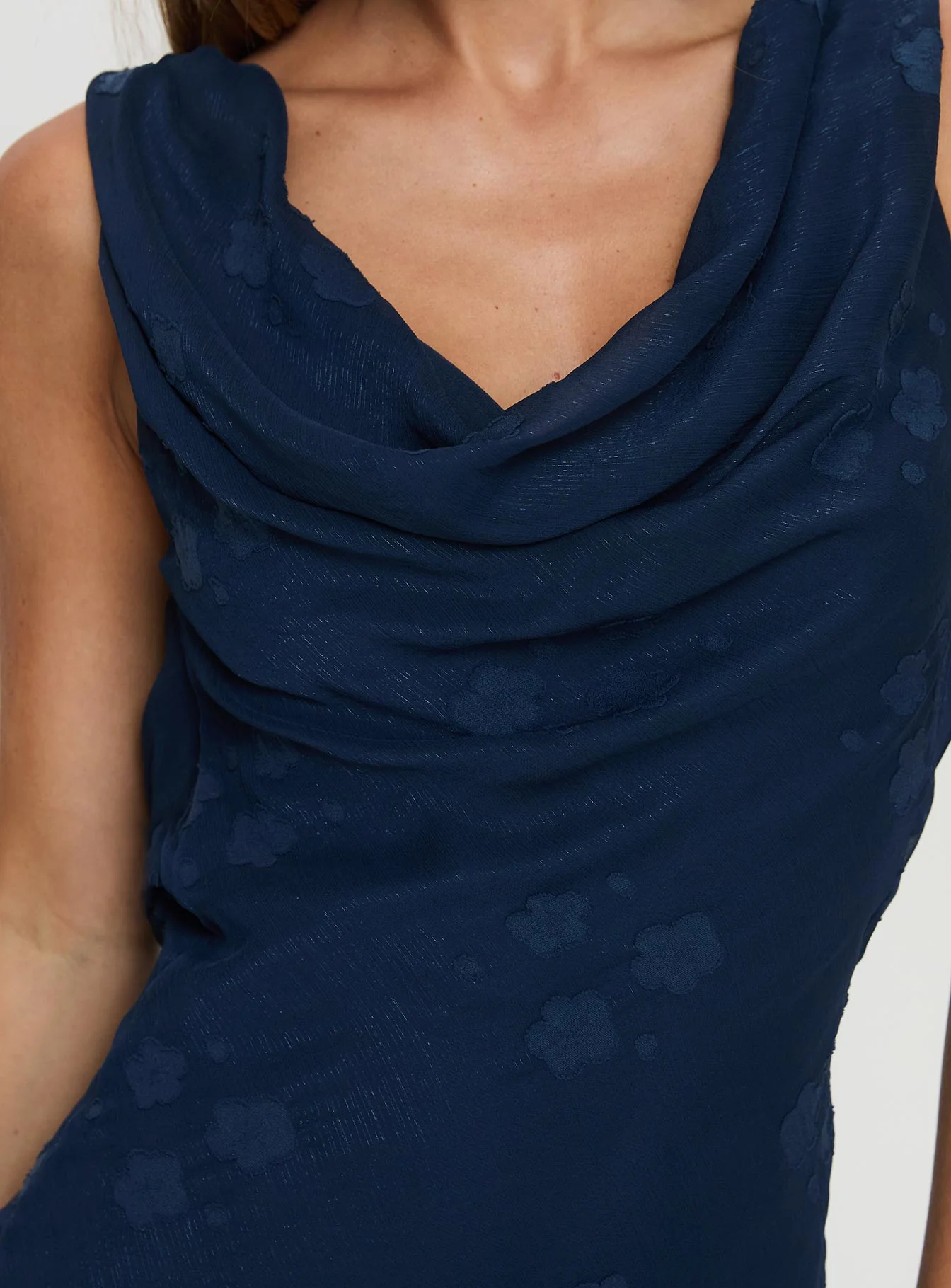 Contessa Maxi Dress Navy - Image 5