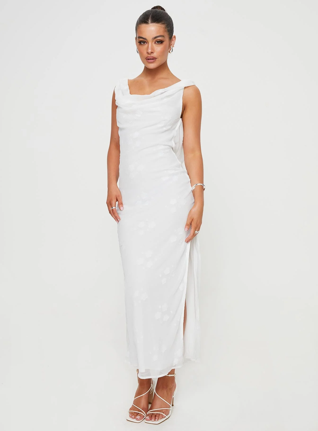 Contessa Maxi Dress White - Image 3