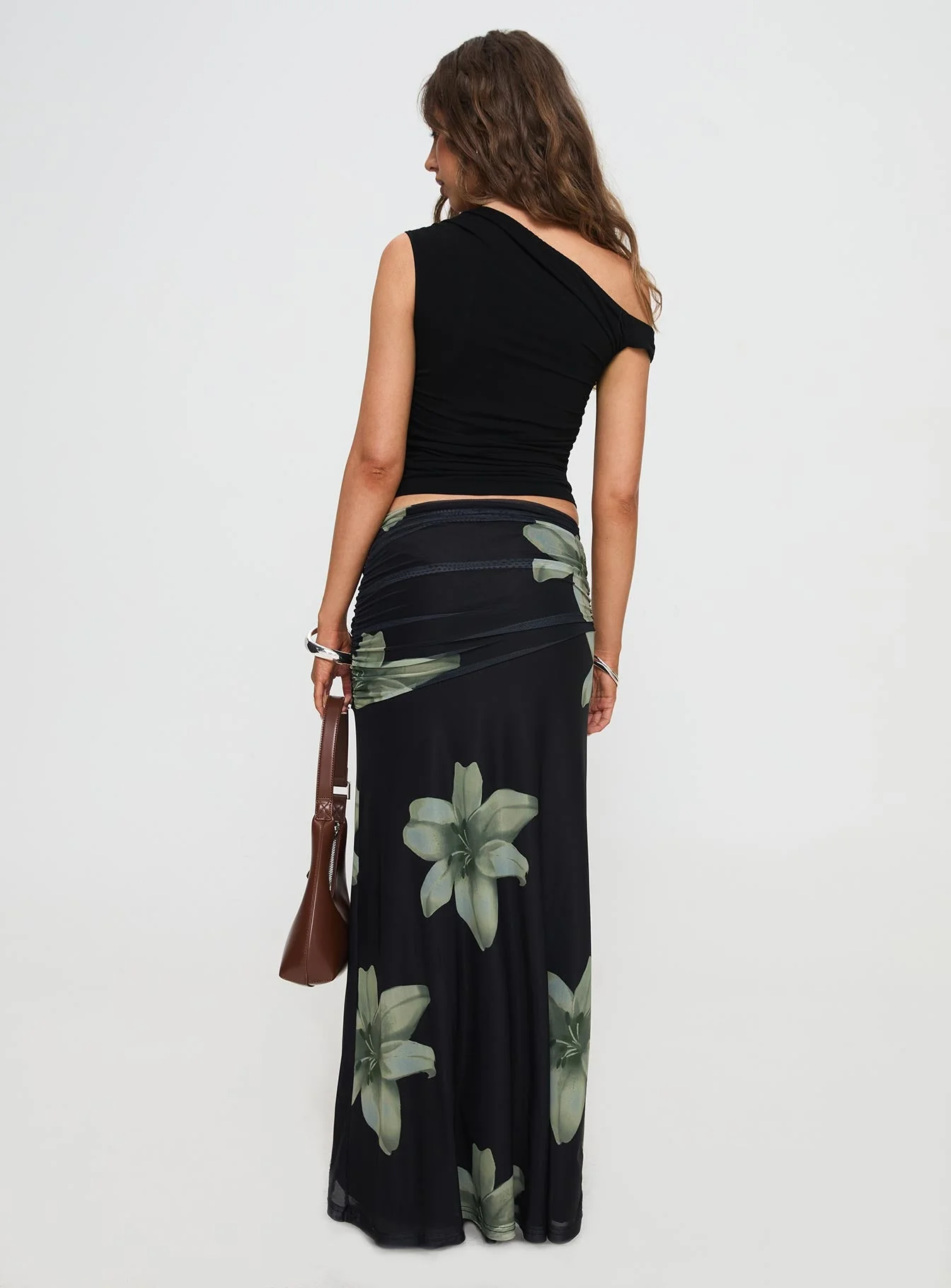 Cooperi Maxi Skirt Black Floral - Image 5