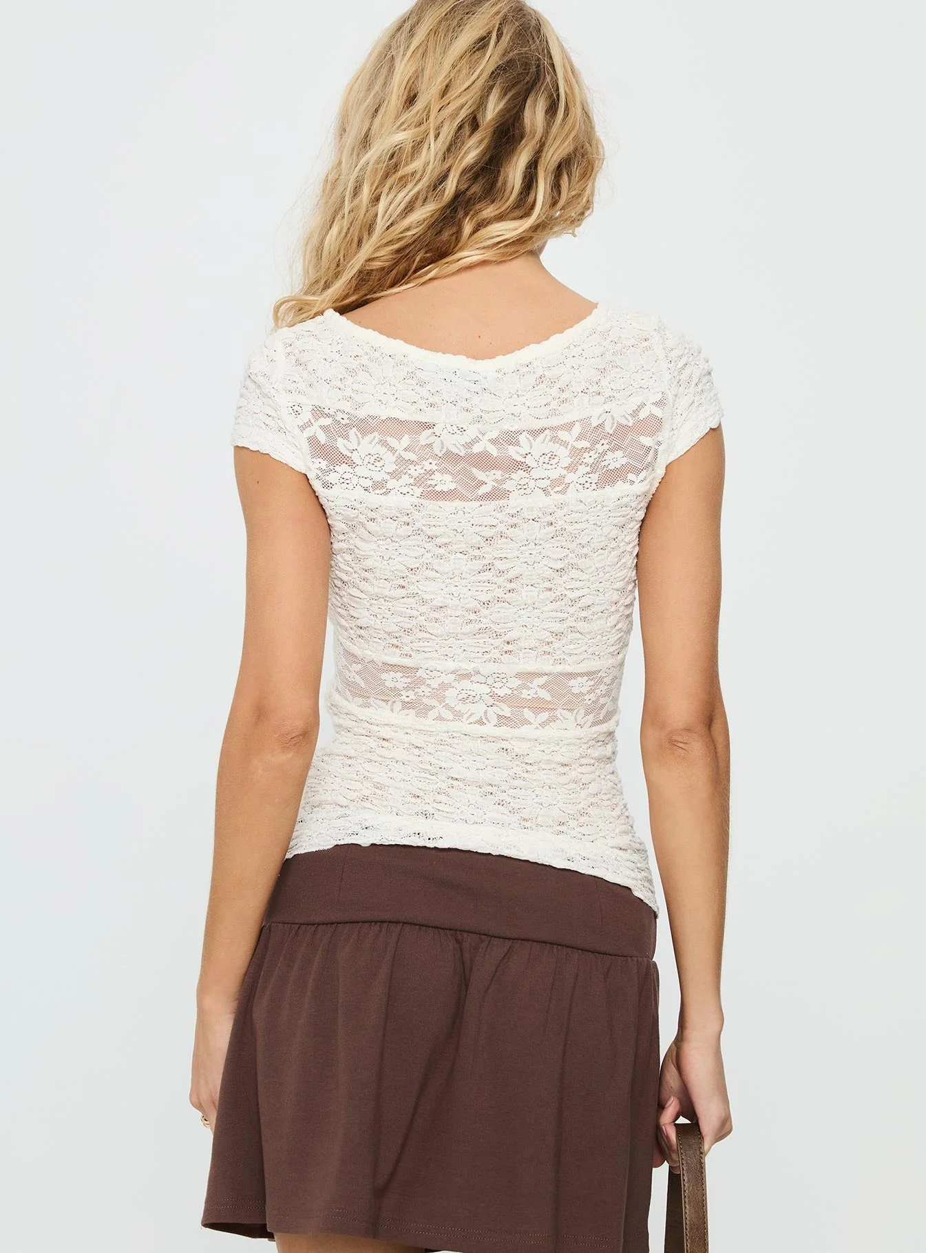 Coralee Lace Top White - Image 5
