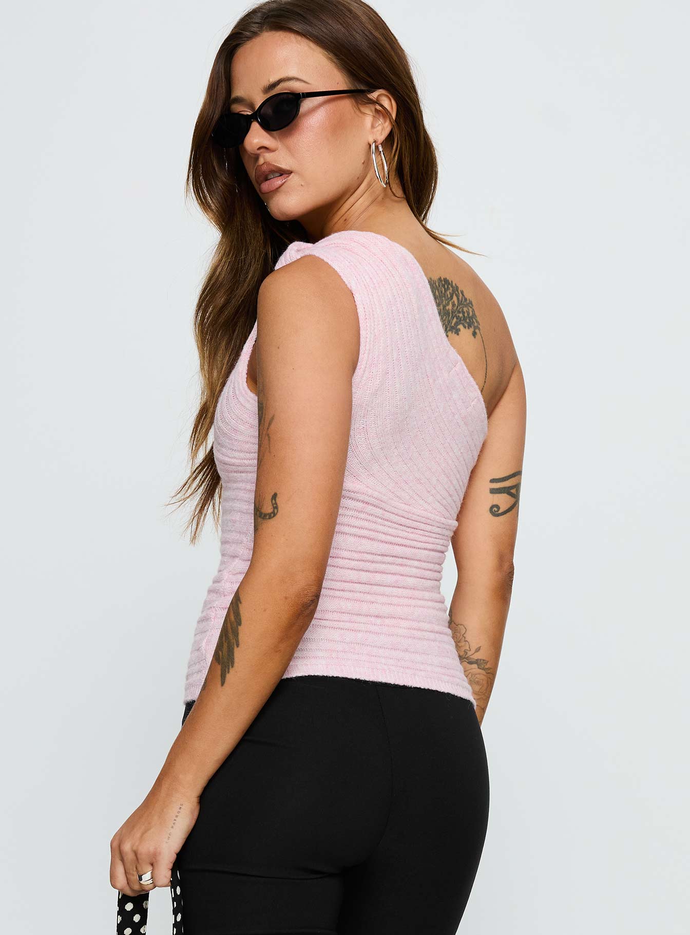 Cornella One Shoulder Top Pink - Image 5