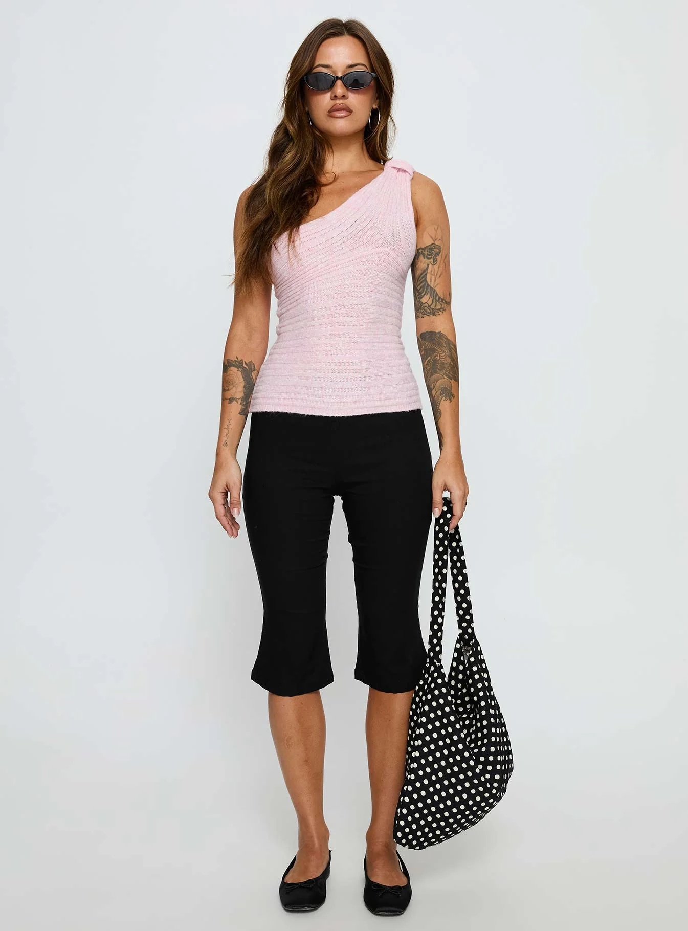 Cornella One Shoulder Top Pink - Image 7