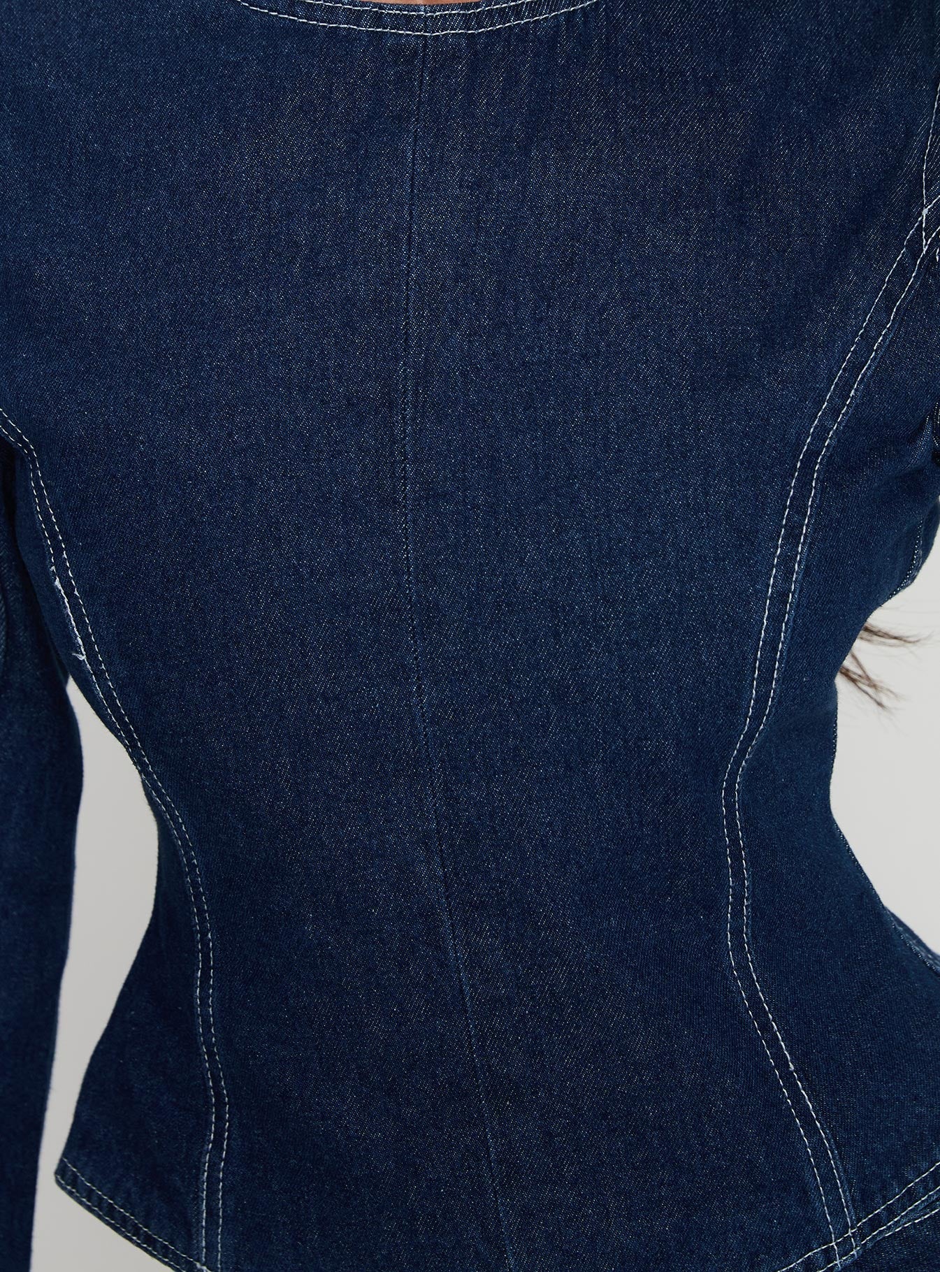 Countryside Long Sleeve Top Denim - Image 6