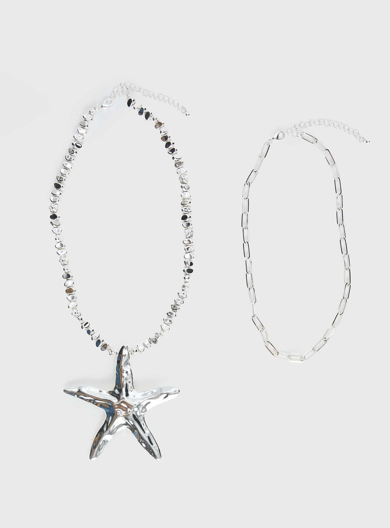 Covey Necklace Set Silver - Image 2