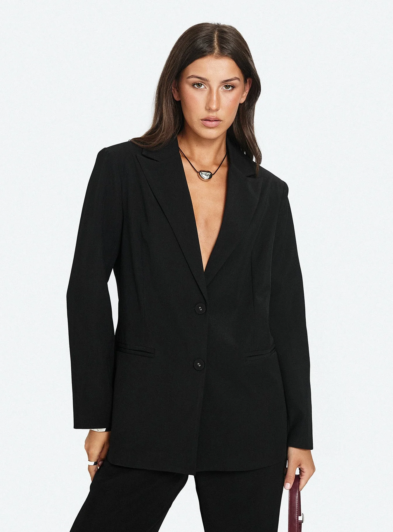Crowd Pleaser Oversized Blazer Black - Image 8