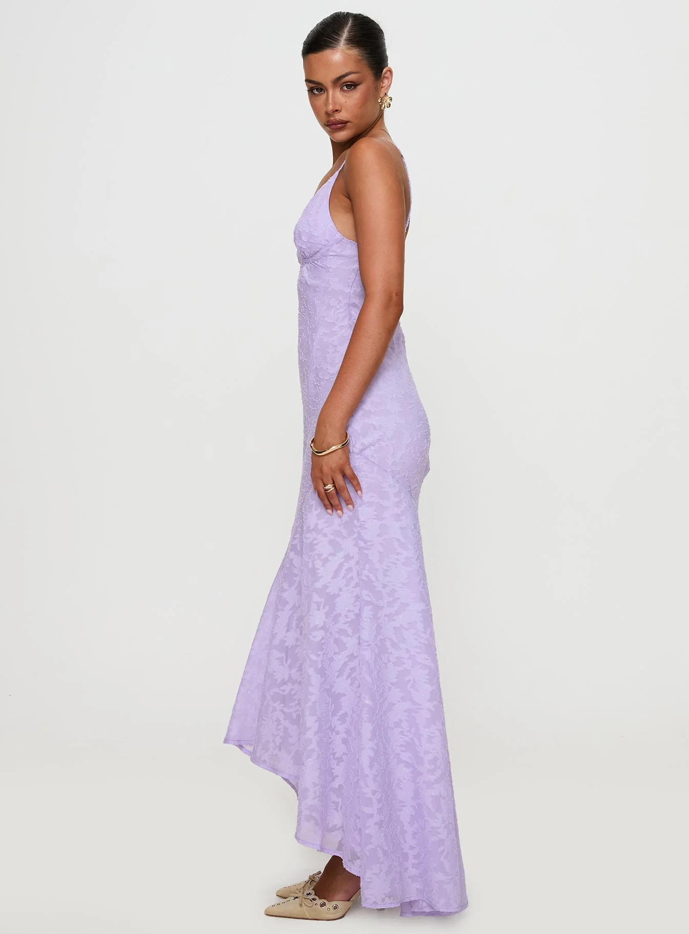 Cyrene Maxi Dress Lilac - Image 4