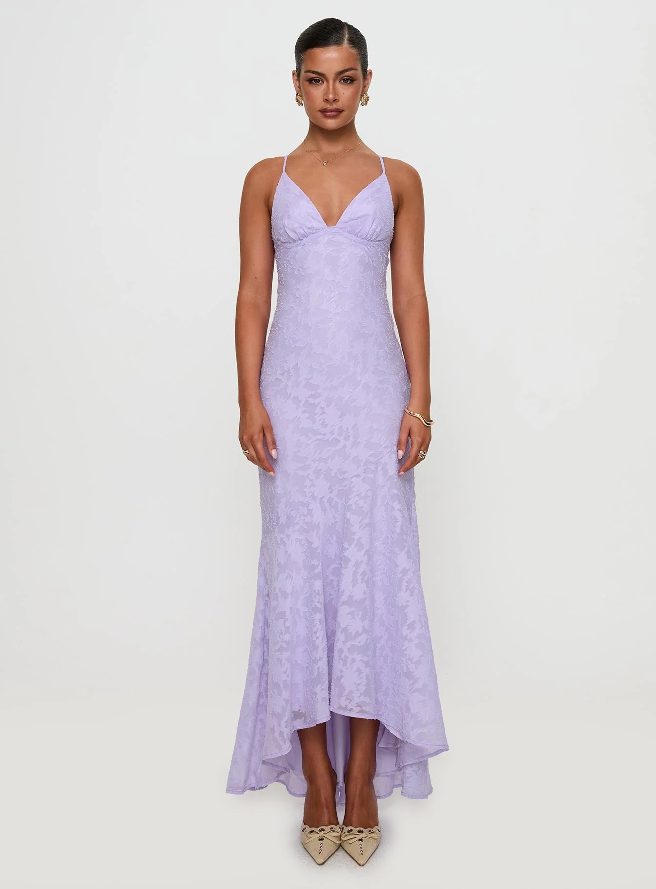 Cyrene Maxi Dress Lilac - Image 7