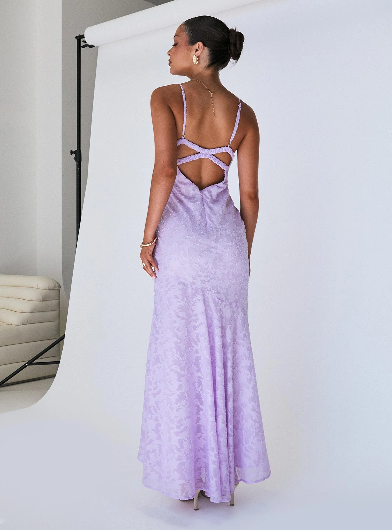 Cyrene Maxi Dress Lilac - Image 8