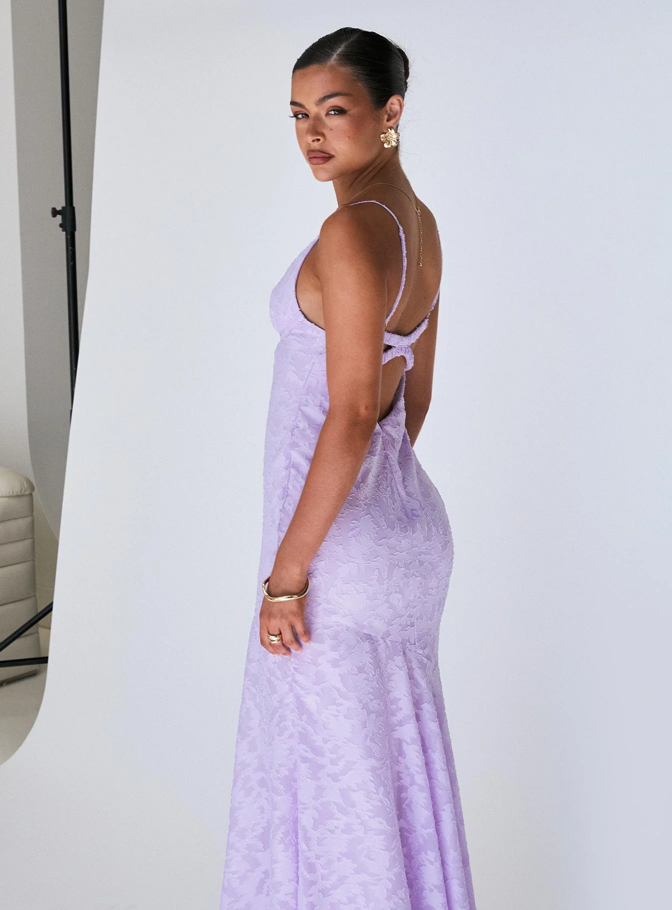 Cyrene Maxi Dress Lilac - Image 9