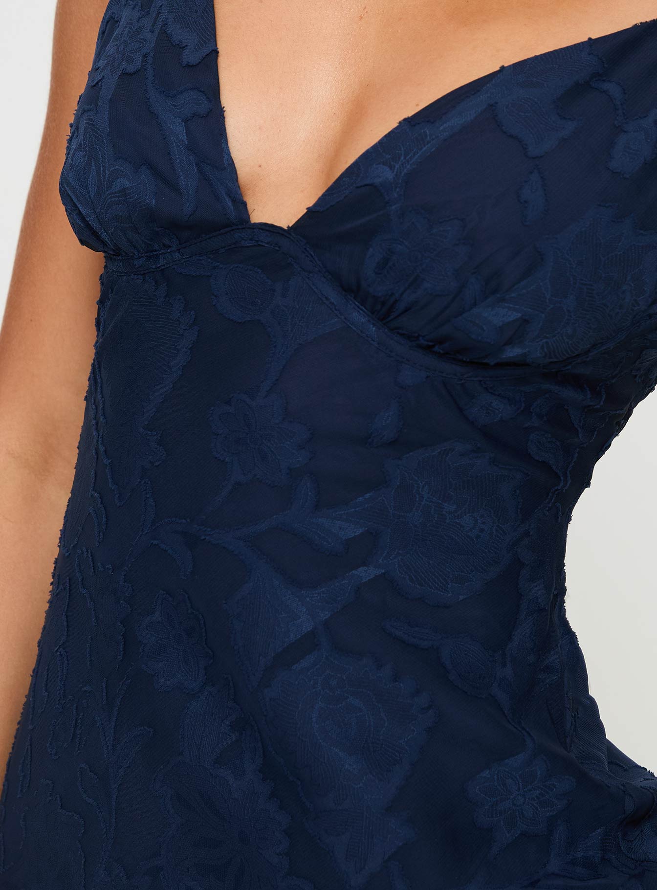 Cyrene Maxi Dress Navy - Image 7