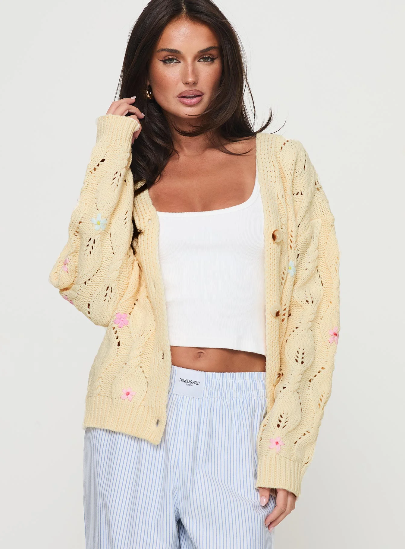 Daffodil Cardigan Cream - Image 2