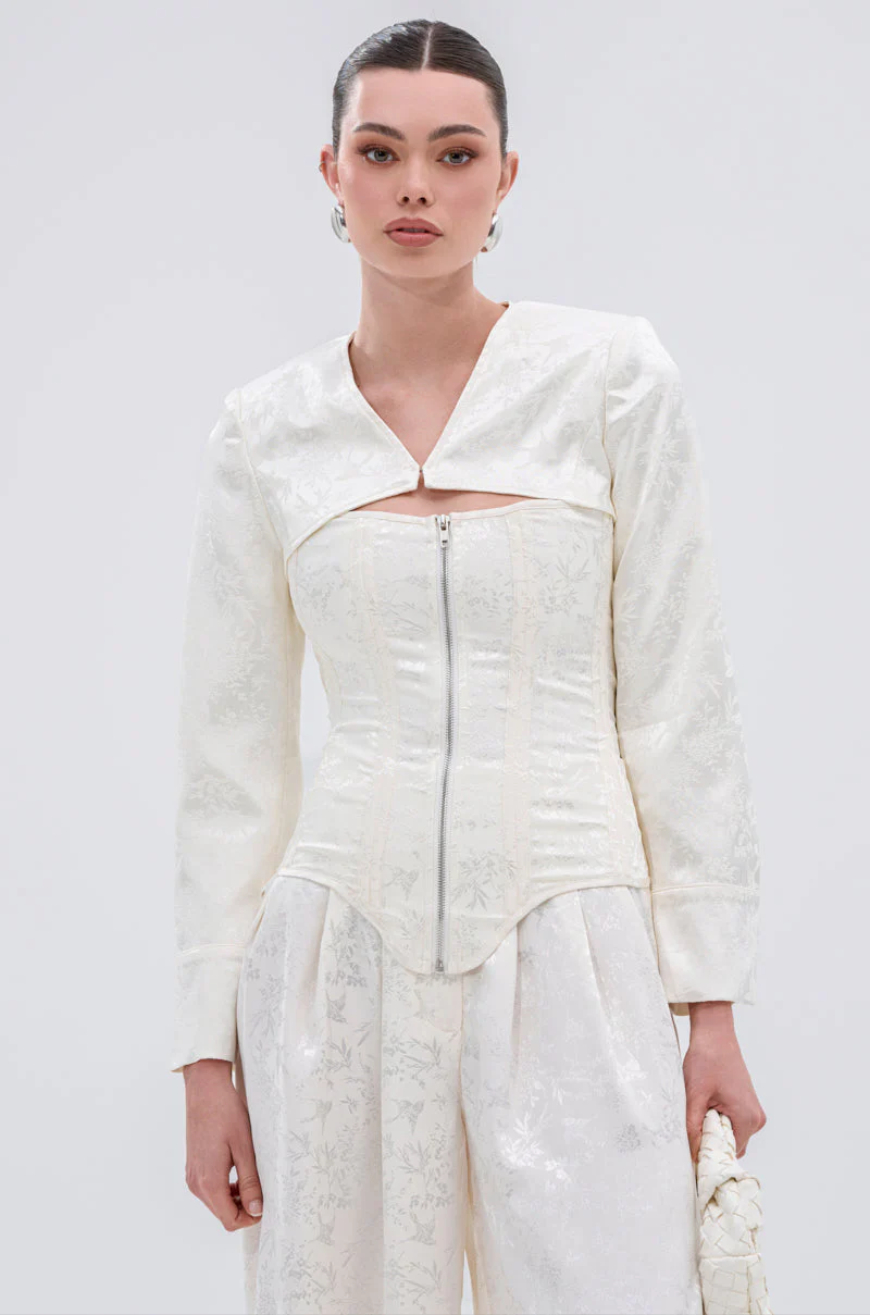DAISY DOVE JACQUARD BLAZER - Image 2