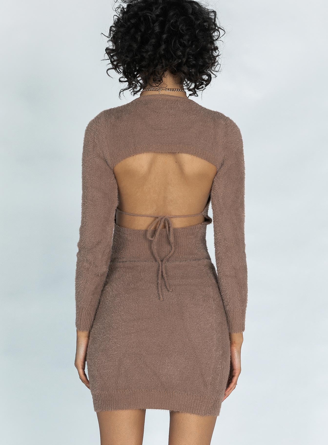 Dani Mini Dress Brown - Image 4