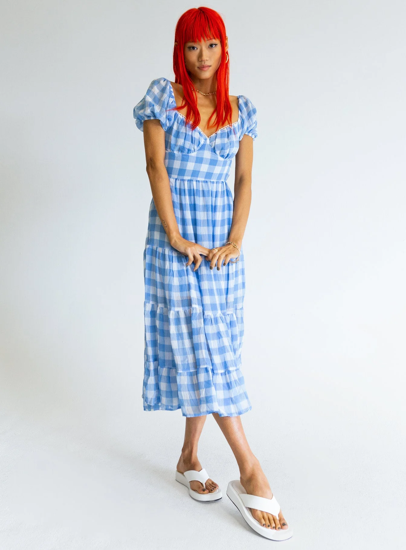 Danny Midi Dress Blue - Image 2
