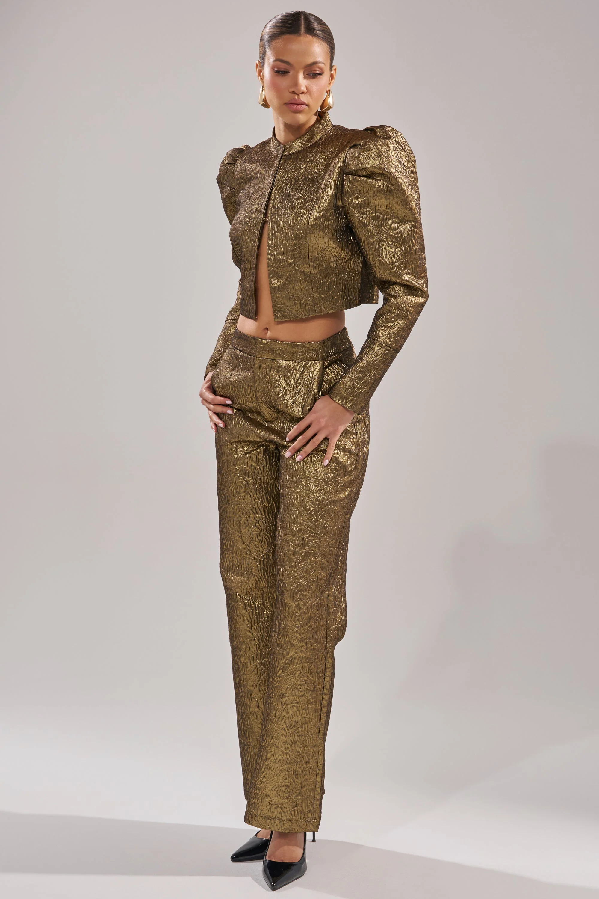 DAPHNE BROCADE TROUSER - Image 5