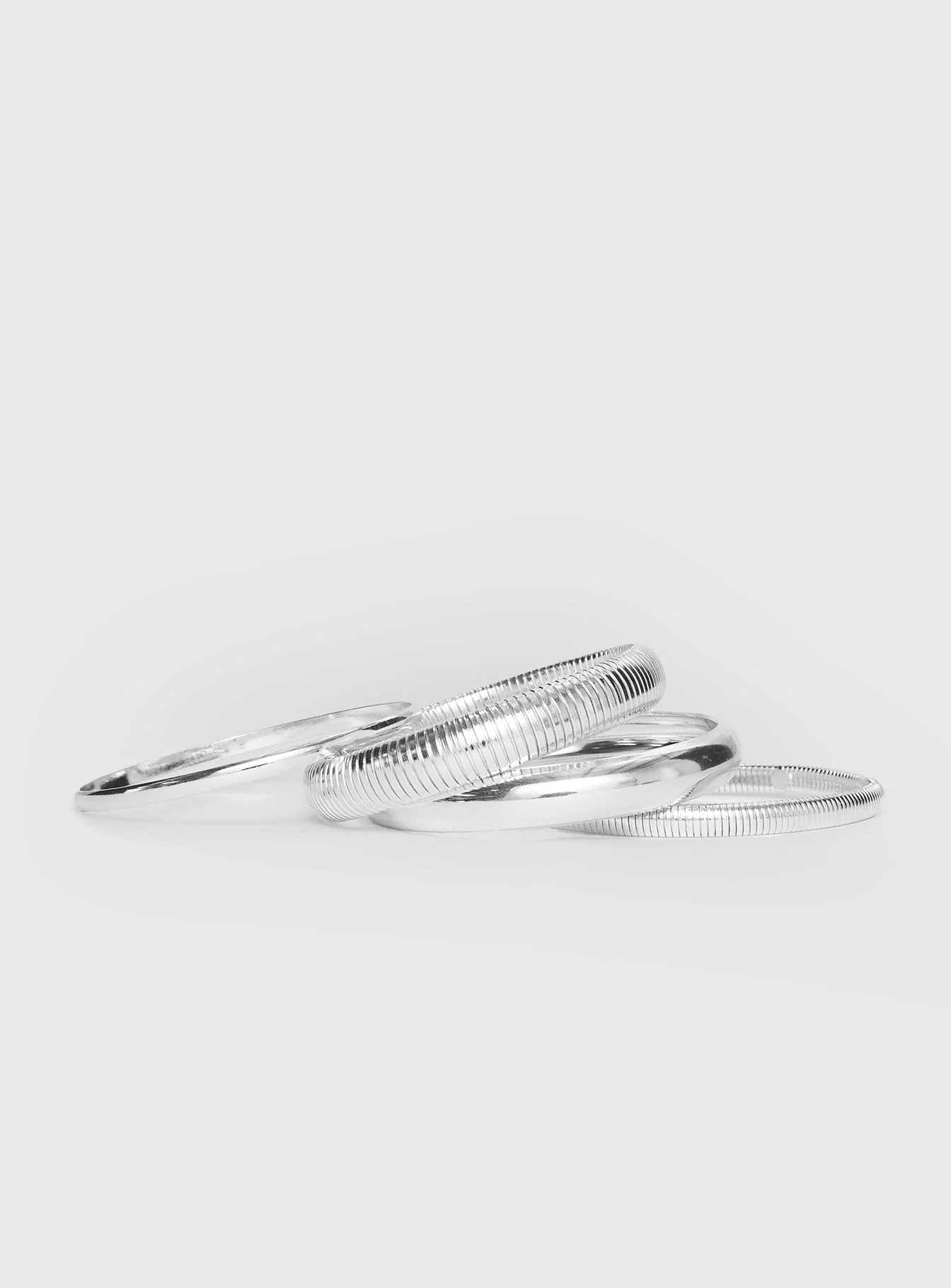 Dapperton Bangle Set Silver - Image 3