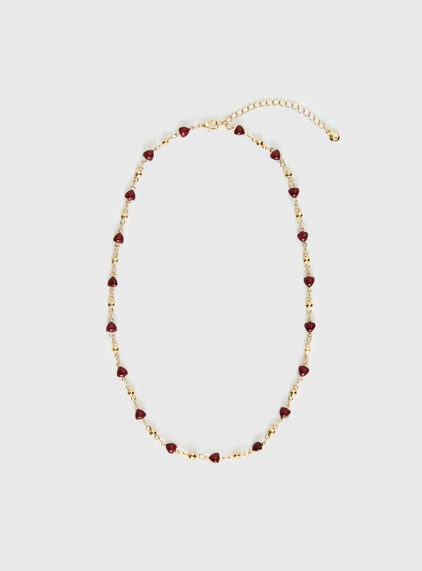 Daqiuri Necklace Gold / Red - Image 2