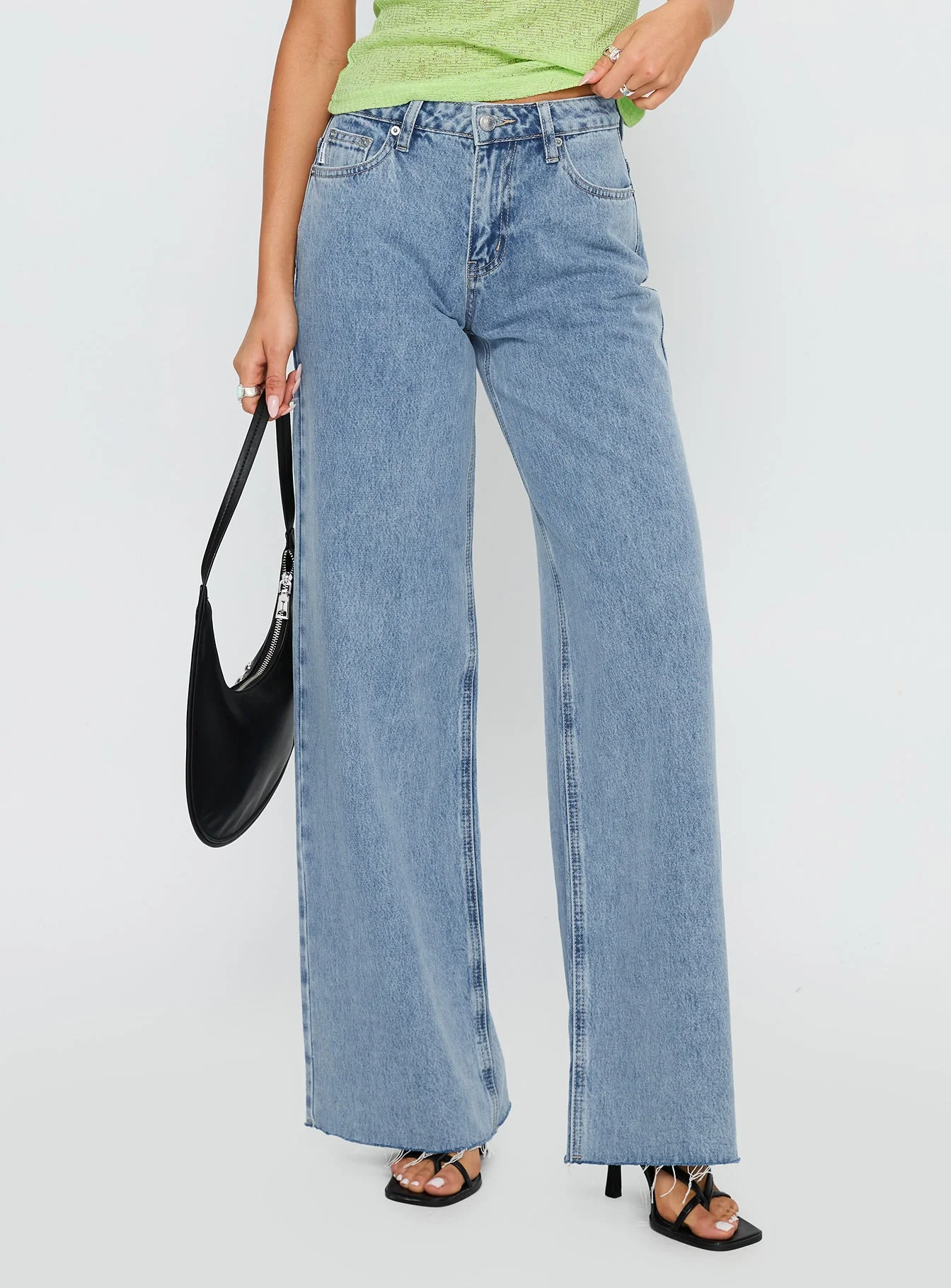 Darla Low Rise Straight Jean Vintage Blue Wash - Image 2