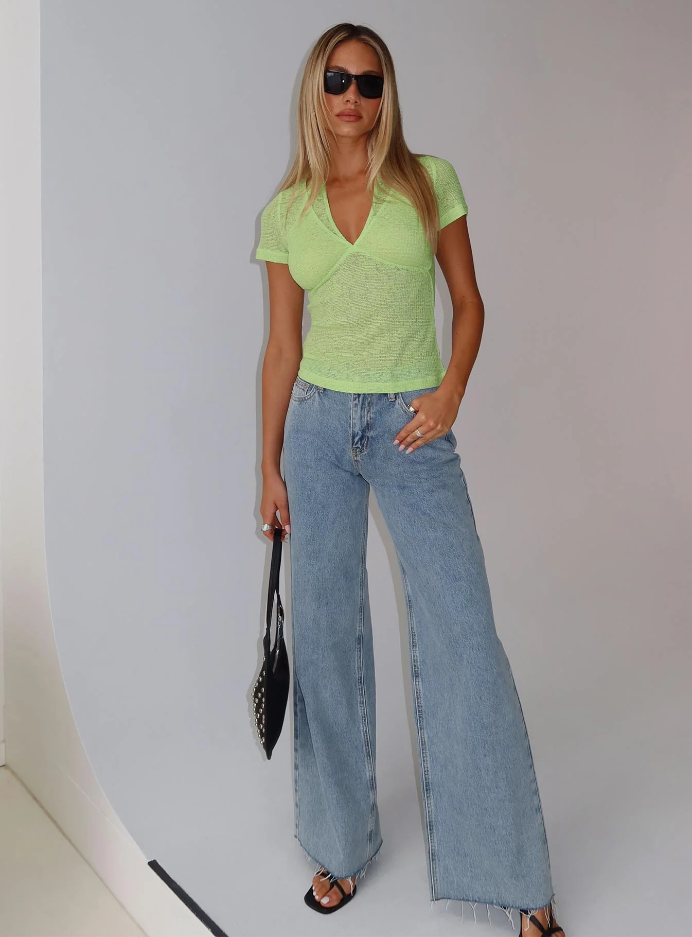 Darla Low Rise Straight Jean Vintage Blue Wash - Image 8