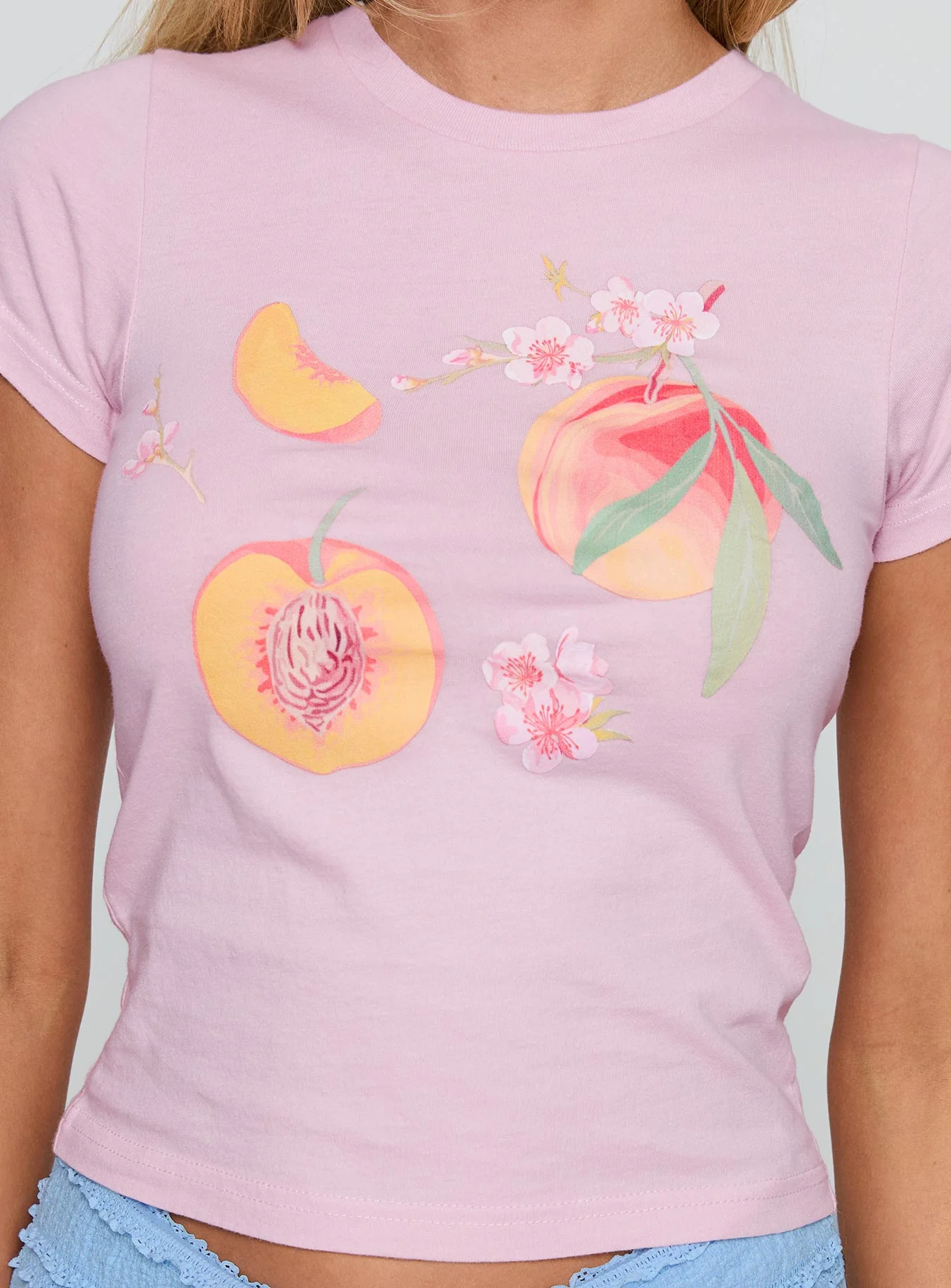 Darlin' Peach Graphic Top Pink - Image 6