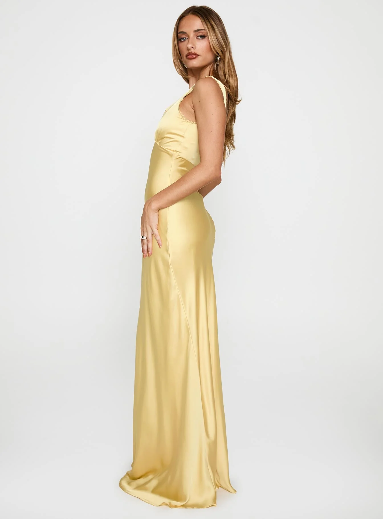 Dasha Maxi Dress Lemon - Image 3