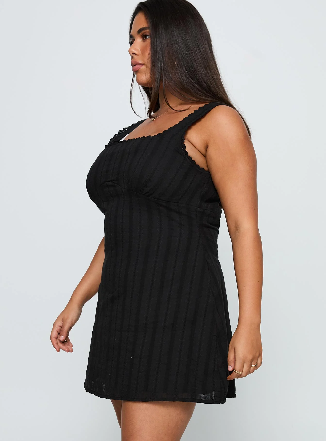 Dasha Mini Dress Black Curve - Image 3